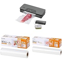Amazon.co.jp: 【セット】アイリスオーヤマ 真空パック機 フード